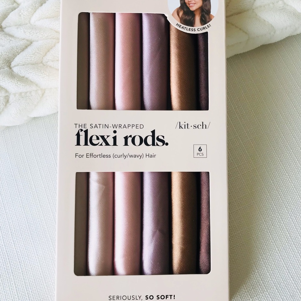 Kitsch Flexi Rods Heatless Curling Set, 6 Count, NIB - Picture 15 of 15